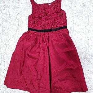 Janie and Jack girls toddler red dress size 6